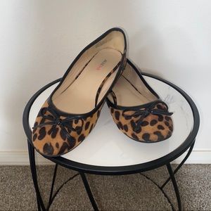 JustFab leopard ballet flats - size 7